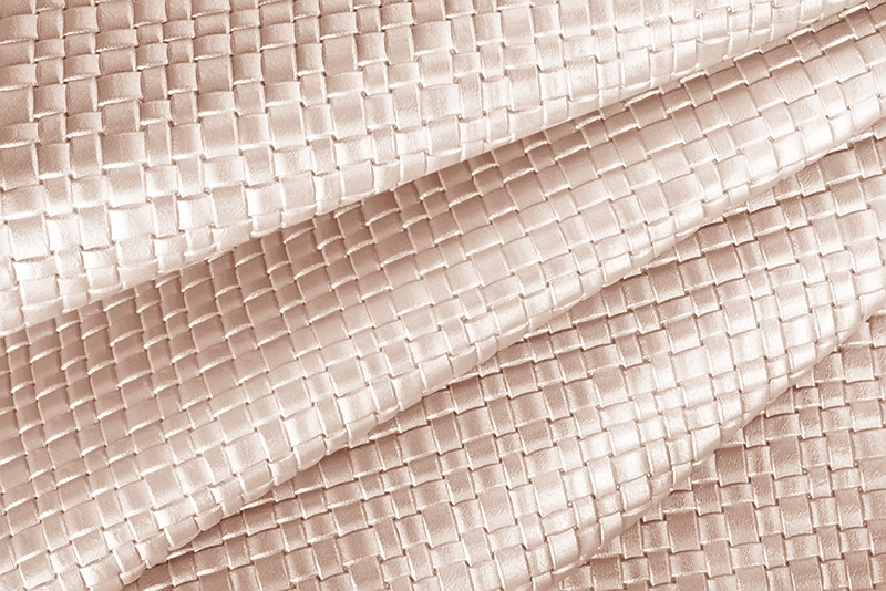 Metallic leather : powder pink Magnetic Braided - Customization F. KOOIJMAN Paris